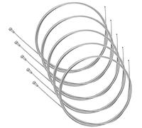 cyclingcolors 5X Cavo Freno Bici da Corsa 2.5m Acciaio zincato Bicicletta City Filo reparizione Ricambio Cavi Argento