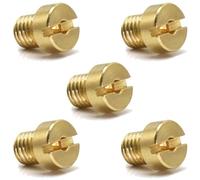 cyclingcolors 5x Getto Ugello principale Carburatore Compatibile con PHBG-SHA 5mm N° 80 ideale scooter ciclomotore moto pocket bike quad 50cc motore termico ricambi