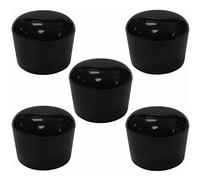 cyclingcolors 5x Tappi per tubi tondi terminali copertura plastica flessibili protezione nero mobili, 35mm
