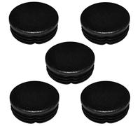 cyclingcolors 5x Tappi Terminale Rotondi a Lamelle Plastica Copriforo Nero Mobilia Piede Tubi Sedie Tavoli (Ø15mm)