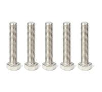 cyclingcolors 5x Vite a testa esagonale DIN 933 ISO 4017 Acciaio Inox A2 Esagono Esterno Filettatura Completa Viti a Macchina Antiruggine, M16x55mm