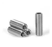 cyclingcolors 5x Vite senza testa esagono incassato DIN 916 ISO 4029 Acciaio Inox A2 Esagono Interno Filettatura Completa Viti a Macchina Antiruggine, M12x25mm