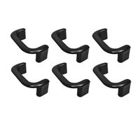 cyclingcolors 6x Maniglia per mobile interasse 64 mm in plastica - per ante cucina, armadi, cassetti, credenze, mobili casa - nero