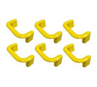cyclingcolors 6x Maniglia per mobile interasse 64 mm in plastica - per ante cucina, armadi, cassetti, credenze, mobili casa - giallo