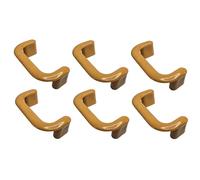 cyclingcolors 6x Maniglia per mobile interasse 64 mm in plastica - per ante cucina, armadi, cassetti, credenze, mobili casa - rovere