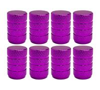cyclingcolors 8x Cappucci delle valvole cappuccio tappi valvola in alluminio Schrader per pneumatici bici moto auto auto quad monopattino, viola
