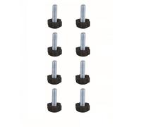 cyclingcolors 8x viti zigrinate M8 x 30 piedi mobili con bulloni filettati Gambe Vite Regolabile piedini di livellamento