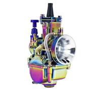 cyclingcolors Carburatore compatibile con PWK 24 Titanium Flat Slide Power Jet Pull Starter Scooter Ciclomotore Motore adattabile a cambio 50cc 125cc