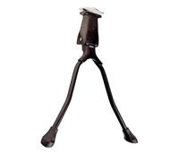 cyclingcolors cavalletto centrale per biciclette da 26", 27,5", 28", doppio bipiede, alluminio nero, fissaggio con vite M10