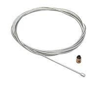 cyclingcolors cavo acceleratore Ø3x3MM Ø1.2MM 2.50M + serrafilo serracavo Ø5x6mm filo compatibile con Dellorto carburatore minimoto moto ciclomotore scooter