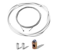 cyclingcolors cavo acceleratore universale moto ciclomotore con guaina serracavo compatibile con carburatore Dell'orto, Bianco