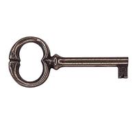 cyclingcolors Chiave serratura antichi mobili armadio cassetti rotonda bronzata scuro arte povera ottonata 77mm