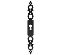 cyclingcolors Chiave testa falsa serratura bocchetta antichi mobili armadio cassetti mobile vintage (bocchetta regence-ferro nero)