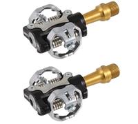 cyclingcolors Coppia di pedali per bicicletta in alluminio forgiato, 80x65mm, compatibili con SPD, perno 9/16" x 14mm