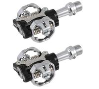 cyclingcolors Coppia di pedali per bicicletta in alluminio forgiato, 80x65mm, compatibili con SPD, perno 9/16" x 14mm