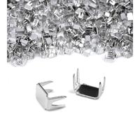 cyclingcolors Estremità inferiore di chiusura lampo 3x5mm N. 3 in Metallo Cerniera ideale per Gonne Abbigliamento Pelletteria Creazione di Cuscini, nichel 10g (circa 130 pezzi)