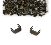 cyclingcolors Estremità inferiore di chiusura lampo 3x5mm N. 3 in Metallo Cerniera ideale per Gonne Abbigliamento Pelletteria Creazione di Cuscini, ottone 10g (circa 130 pezzi)