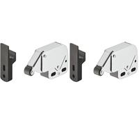 cyclingcolors Fermo a molla nero rullo chiusura Pressione Automatico Acciaio Metallo Porta Armadio Chiavistelli per mobili Cerniera Serratura (Confezione da 2)