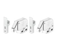 cyclingcolors Fermo a molla rullo chiusura Pressione Automatico Acciaio Metallo Porta Armadio Chiavistelli per mobili Cerniera Serratura (Confezione da 2)