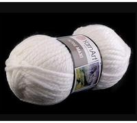 cyclingcolors Filato acrilico per maglieria, gomitolo di lana, maglia, maglione, gilet, calzino, sciarpa, cappello, uncinetto, 250 g, lunghezza 105 m, bianco