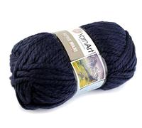 cyclingcolors Filato acrilico per maglieria, gomitolo di lana, maglia, maglione, gilet, calzino, sciarpa, cappello, uncinetto, 250 g, lunghezza 105 m, blu scuro
