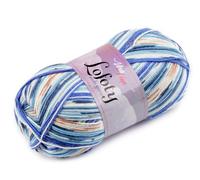 cyclingcolors Filato per calze in lana calda hygge norvegese scandinavo 100 g lunghezza 420 m, blu
