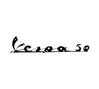 cyclingcolors Fregio Parabrezza Anteriore Compatibile con Piaggio Vespa 50cc Logo Stemma carrozzeria restauro Scooter Riferimento Originale 090494