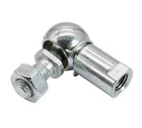 cyclingcolors Giunto Angolare Sferico Acciaio zincato DIN 71802 Fissaggio Universale Lunghezza 22mm M5 a Destra M5 a Destra Guarnizione Bombola del Gas Cuscinetto Stelo a Sfera Prigioniero filettato