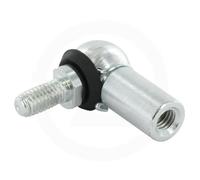 cyclingcolors Giunto Angolare Sferico Acciaio zincato DIN 71802 Fissaggio Universale Lunghezza 22mm M5 a Destra M5 a Destra Guarnizione Bombola del Gas Cuscinetto Stelo a Sfera Prigioniero filettato