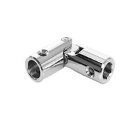 cyclingcolors Giunto cardanico tapparelle adatto manovella rotonde e aste di trasmissione per finestre in acciaio nichelato diametro esterno 18 mm forma quadrata 10 mm x Ø 12 mm