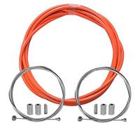 cyclingcolors Guaina freno bicicletta con cavo terminali kit anteriore posteriore compatibile con Shimano Sram città strada vtt performance, Arancione