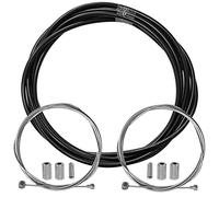 cyclingcolors Guaina freno bicicletta con cavo terminali kit anteriore posteriore compatibile con Shimano Sram città strada vtt performance, Nero