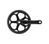 cyclingcolors Guarnitura per bicicletta in acciaio a 52 denti, 170 mm, nera