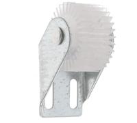 cyclingcolors Guida grembiule per tapparella in acciaio con ruota in PVC avvitabile spessore 35mm interasse 15mm Tenda Avvolgibile Finestra Svolgitore Cassone Carpenteria