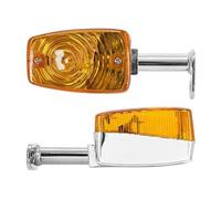 cyclingcolors indicatore di direzione freccia destra + sinistra scooter moto ciclomotore compatibile con mbk 51 motobecane motoconfort luxor 2008 cromato