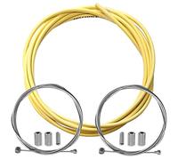 Cyclingcolors, Kit Cavi Alloggiamento Freno Unisex Adulto, Giallo (Yellow), Taglia unica