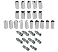 Cyclingcolors Kit di cavi e cappottini unisex per adulti, colore argento, unico