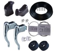 cyclingcolors Leve Freno PARAMANI Nastro Manubrio Guaina Nero Cavo Bici Vintage Coppia Freni