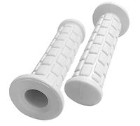 cyclingcolors Manopole Manubrio Moto Scooter 130mm 22mm 24mm Antiscivolo Bianco, Set di 2