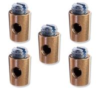 Cyclingcolors Morsetti per cavi unisex, 5,5 x 7,5 mm, colore: argento