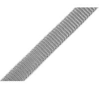 cyclingcolors Nastro cinghia in polipropilene, larghezza 10 mm, lunghezza 25 metri, corda per zaini, mobili, sedie, merceria, abbigliamento, grigio