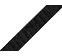 cyclingcolors Nastro cinghia in polipropilene, larghezza 20 mm, lunghezza 25 metri, corda per zaini, mobili, sedie, merceria, abbigliamento, nero