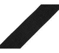 cyclingcolors Nastro cinghia in polipropilene, larghezza 38 mm, lunghezza 5 metri, corda per zaini, mobili, sedie, merceria, abbigliamento, nero