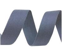 cyclingcolors Nastro in twill di cotone larghezza 20mm x lunghezza 50m, bleu grigio