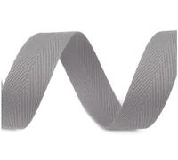 cyclingcolors Nastro in twill di cotone larghezza 20mm x lunghezza 50m, grigio