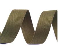 cyclingcolors Nastro in twill di cotone larghezza 20mm x lunghezza 50m, verde