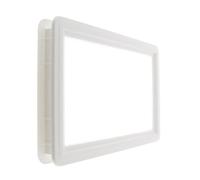 cyclingcolors oblò finestra per porta da garage rettangolare in PVC bianco con clip