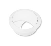 cyclingcolors Passacavo plastica 58mm scrivania tondo guida per cavi elettrico (bianco)