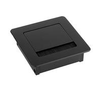 cyclingcolors Passacavo quadrato in metallo nero 100x100x29mm per mobili e tavoli da ufficio
