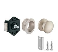cyclingcolors Serratura a pressione per armadietto cassetto 15mm porta camper roulotte chiusura a pulsante senza chiave, nero